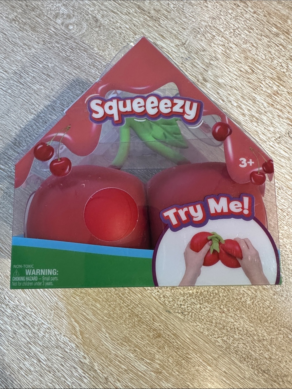 Sunny days Red Cherry Squeeze Toy